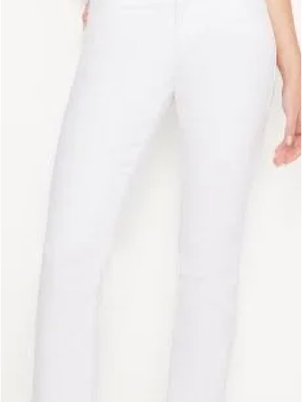 Good American White Straight Leg Jeans